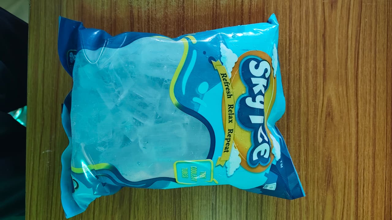 SKY ICE premium ice cubes pack