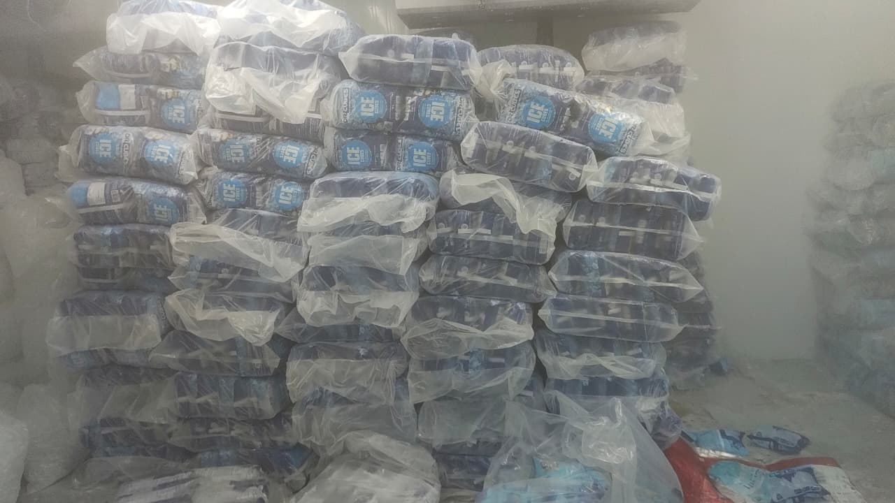 SKY ICE stock room